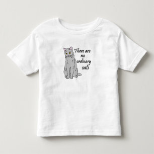 Camiseta Infantil Não Há Gatos Comuns