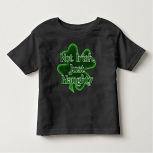 Camiseta Infantil Não irlandês, apenas Ruas travessas. Dia de Patric