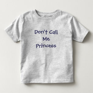 Camiseta Infantil Não me chame de T-Shirt da Princesa-Rapariga