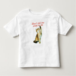 Camiseta Infantil Não Me Diga O Que Fazer Presentes Para Amantes de