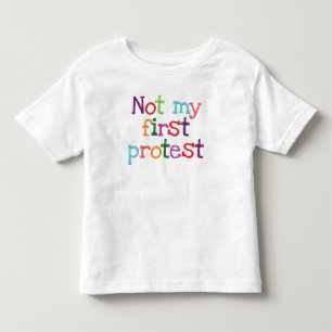 Camiseta Infantil Não meu primeiro protesto