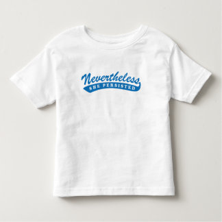 Camiseta Infantil Não obstante, persistiu. T da criança