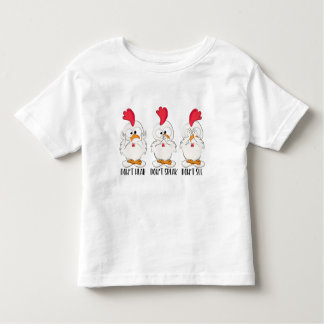 Camiseta Infantil Não ouça, não fale, não veja