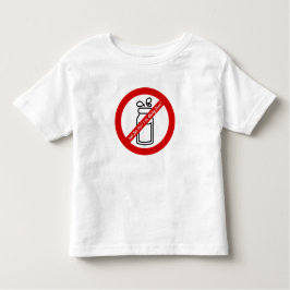 Camiseta Infantil Não para mim, estou livre de laticínios! Alerta de