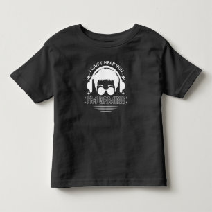 Camiseta Infantil Não Posso Ouvir Você Estou Jogando Amante de Jogos