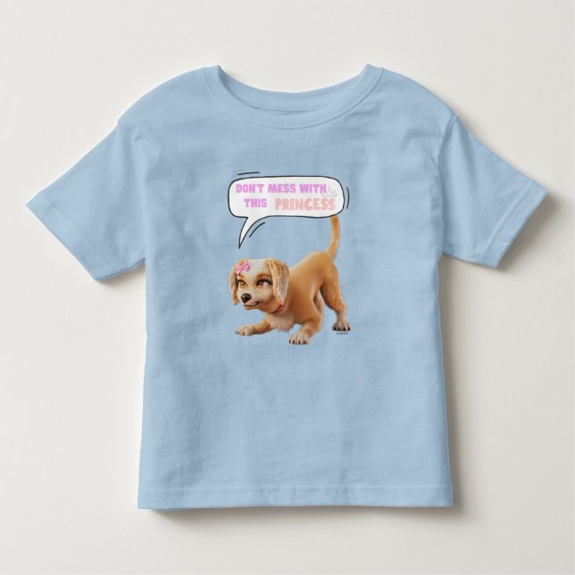 Camiseta Infantil Não se meta com esta princesa (Frente)