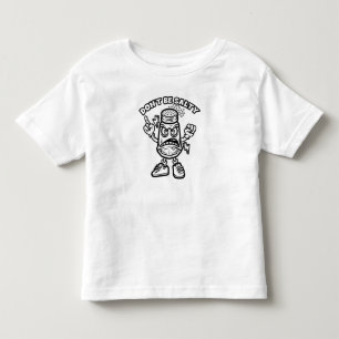 Camiseta Infantil Não seja salgado, ilustração engraçada