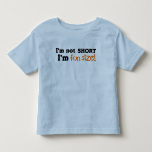 Camiseta Infantil Não Short, apenas tamanho do divertimento
