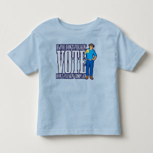 Camiseta Infantil Não VOTE Não Reclame