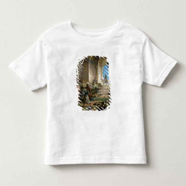 Camiseta Infantil Napoleon Bonaparte na mesquita grande no Cairo (Frente)
