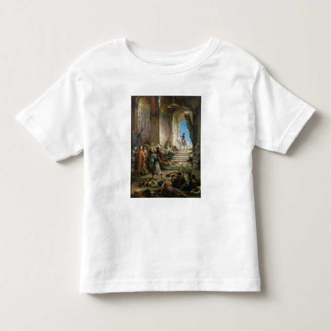 Camiseta Infantil Napoleon Bonaparte na mesquita grande no Cairo (Frente)