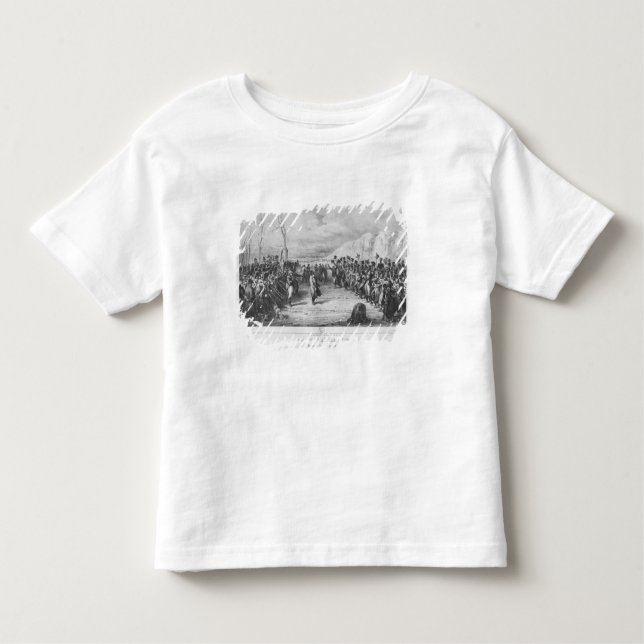 Camiseta Infantil Napoleon mim que retorno da Ilha de Elba (Frente)