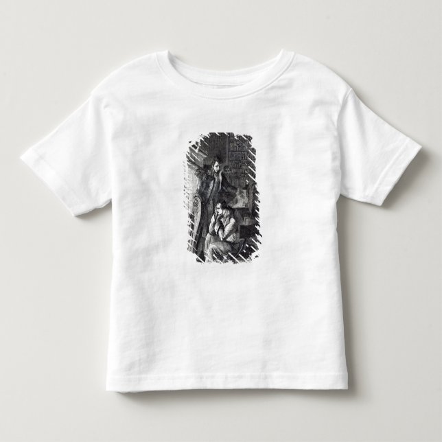 Camiseta Infantil Napoleon que choca pelo fogo (Frente)