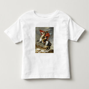 Camiseta Infantil Napoleon que cruza a passagem grande de St Bernard