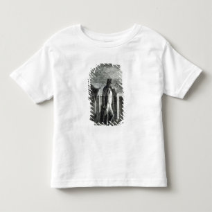 Camiseta Infantil Napoleon que olha o fogo de Moscovo em 1812