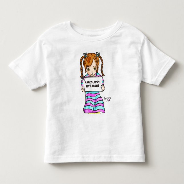 Camiseta Infantil NARCOLEPSY: NÃO o divertimento de ALONE™ caçoa o (Frente)