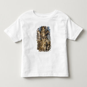 Camiseta Infantil Nascer do sol dourado visto através da formação de
