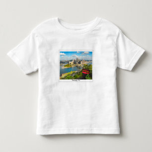Camiseta Infantil Nascer e Elevado em Pittsburgh PA
