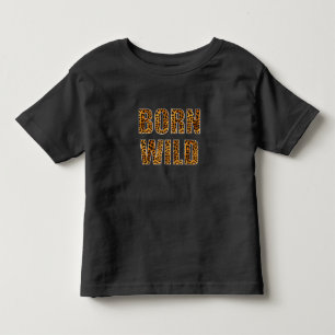 Camiseta Infantil Nascer Selvagem Chita Tiger Lion Animal Print Leop