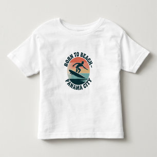 Camiseta Infantil Nascido para a Praia Panama City