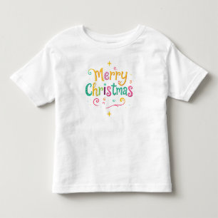 Camiseta Infantil Natal alegre e frio brilhante