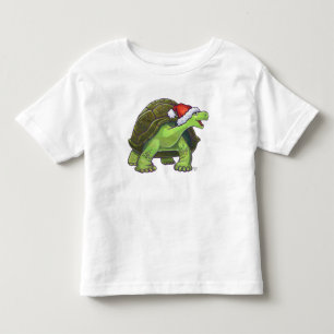Camiseta Infantil Natal da tartaruga da noite estrelado