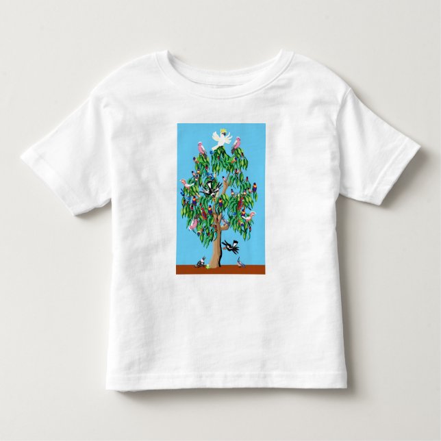 Camiseta Infantil Natal de aves australianas (Frente)