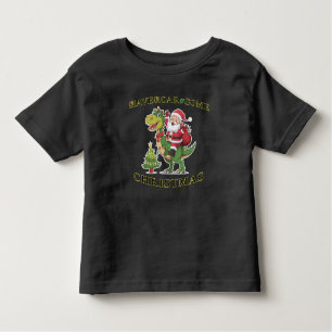 Camiseta Infantil "Natal Dino-Mite: