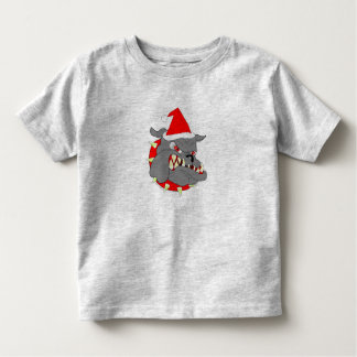 Camiseta Infantil Natal do cão de diabo do USMC