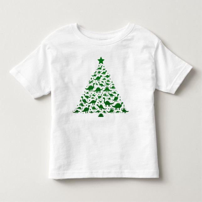 Camiseta Infantil Natal do Dinossauro Feriado (Frente)
