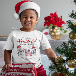 Camiseta Infantil Natal do inverno Themed