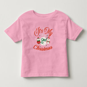 Camiseta Infantil Natal do segundo do bebê