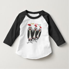 Camiseta Infantil Natal Iminente - Criança Tamanho - Pinguins Engraç