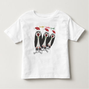 Camiseta Infantil Natal Iminente - Criança Tamanho - Pinguins Engraç