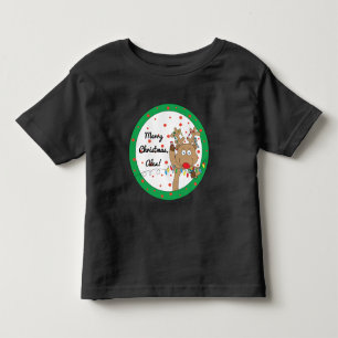 Camiseta Infantil Natal Toddler Long Sleeve Tee/Reindeer