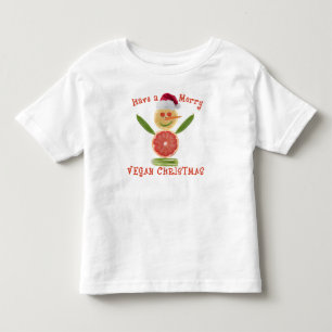 Camiseta Infantil Natal Vegan Feliz
