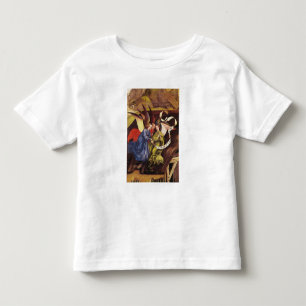 Camiseta Infantil Natividade, detalhe de três anjos, c.1425