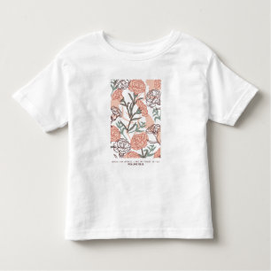 Camiseta Infantil Nature Inspirou Floral: Padrão De Flor De Cravos