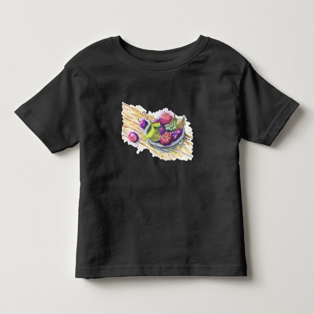 Camiseta Infantil Natureza Morta de Frutas (Frente)
