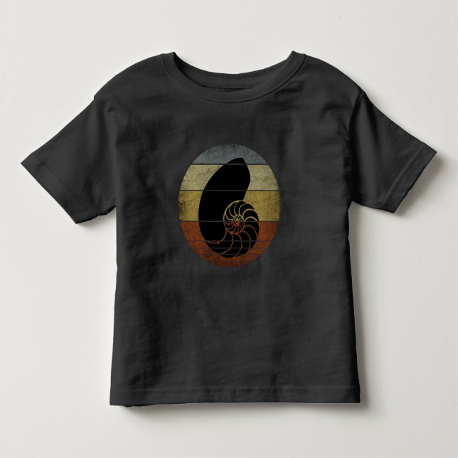 CAMISETA INFANTIL NÁUTILO RÚSTICO VINTAGE (Frente)