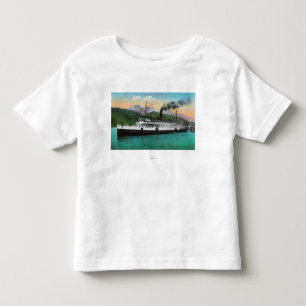 Camiseta Infantil Navio a vapor "cidade de P.C. Co de Seattle "