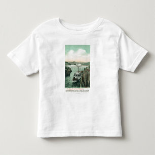 Camiseta Infantil Navio a vapor do cavalo branco