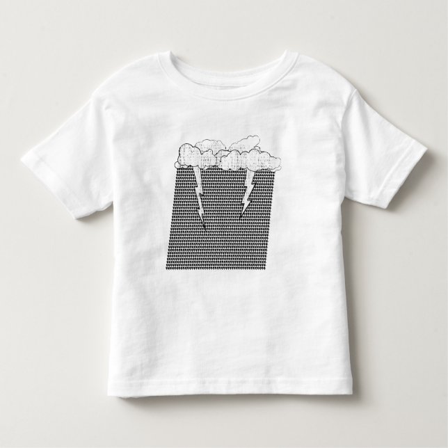 Camiseta Infantil Nebuloso, com uma possibilidade do houndstooth (Frente)