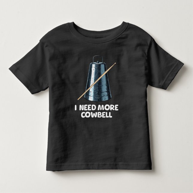 Camiseta Infantil Need More Cowbell (Frente)