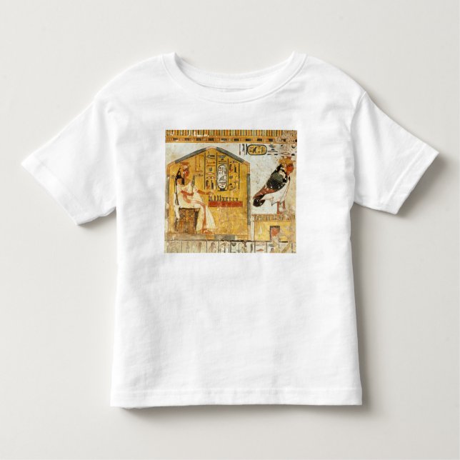Camiseta Infantil Nefertari que joga o senet (Frente)