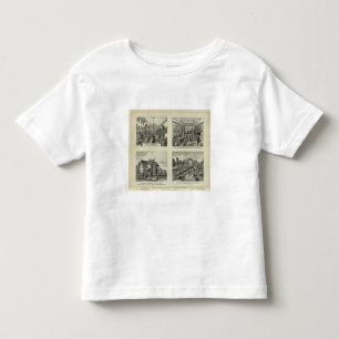 Camiseta Infantil Negócios e residências, Abilene, Kansas