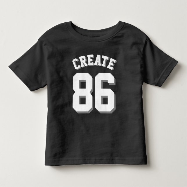 Camiseta Infantil Negros e Brancos | Sports Jersey (Frente)