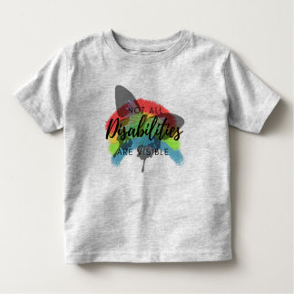 Camiseta Infantil Nem todas as deficiências são borboletas visíveis