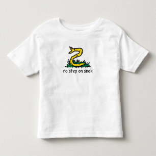 Camiseta Infantil Nenhum passo na paródia de snek Gadsden SnekRight