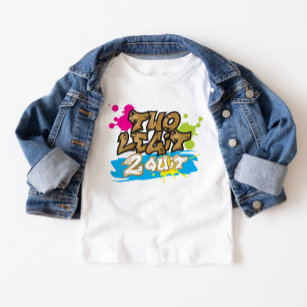 Camiseta Infantil Neon Colors Two Legit 2 Quit Toddler T Shirt